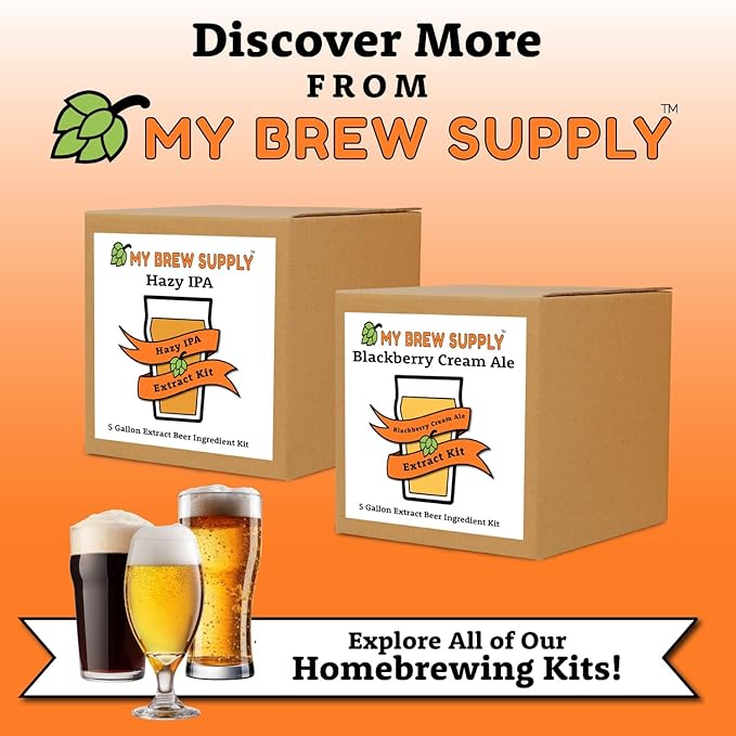 American Light Liquid Malt Extract Beer Brewing Kit – 5 Gallon Crisp Easy-Drinking Homebrew