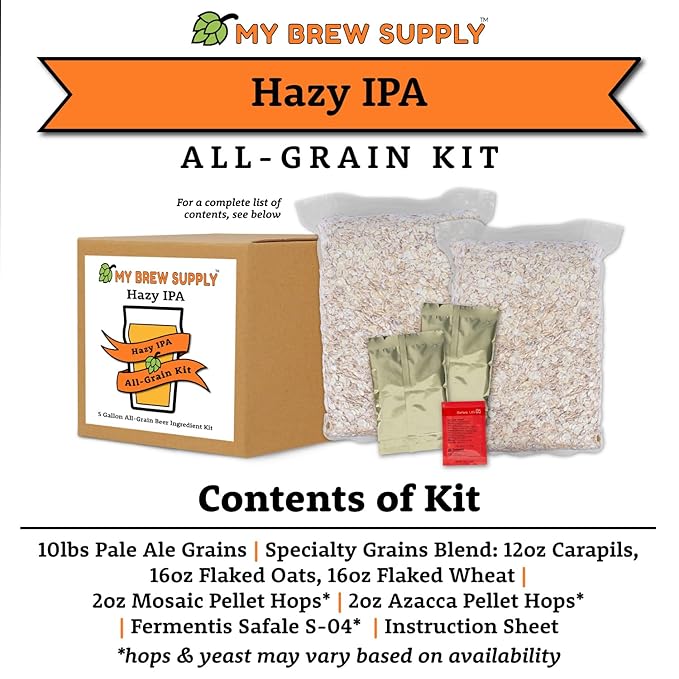 The Hazy IPA Ingredients list: