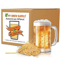 My Brew Supply American Wheat Brewing Kit | American Wheat & Pilsner Malt | Caramel Grain | Kent Goldings & Columbus Pellet Hops | Fermentis Safbrew Yeast | 5 Gallon Advanced All Grain Home Brewing