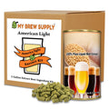 American Light Liquid Malt Extract Beer Brewing Kit – 5 Gallon Crisp Easy-Drinking Homebrew