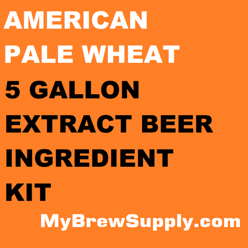 American Pale Wheat My Brew Supply Premium 5 gallon beer ingredient kit