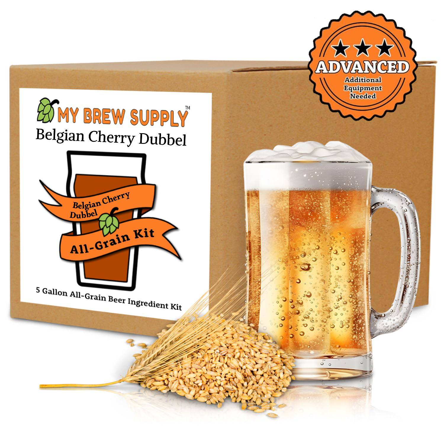 BelgianCherry Dubbel My Brew Supply All Grain Advanced 5 gallon beer ingredient kit