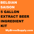 Belgian Saison My Brew Supply Premium 5 gallon beer ingredient kit