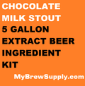 Chocolate Milk Stout My Brew Supply Premium 5 gallon beer ingredient kit