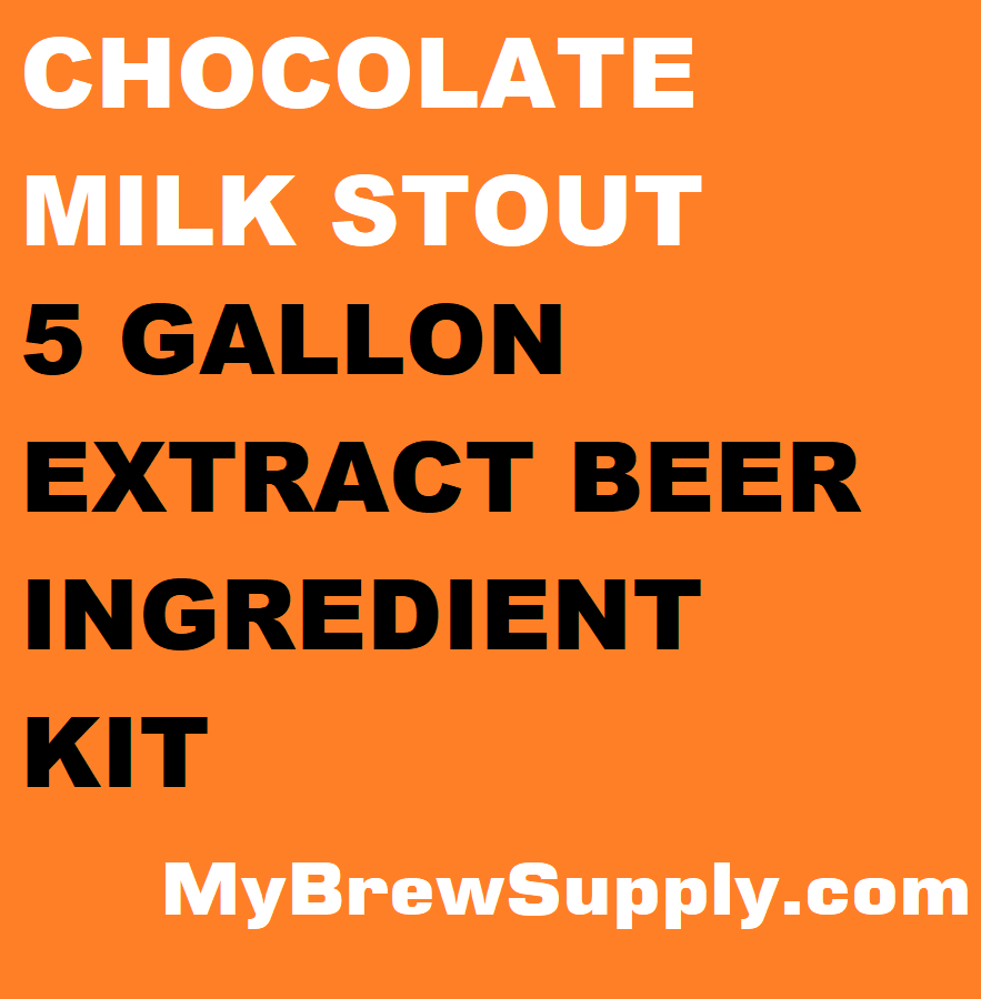 Chocolate Milk Stout My Brew Supply Premium 5 gallon beer ingredient kit