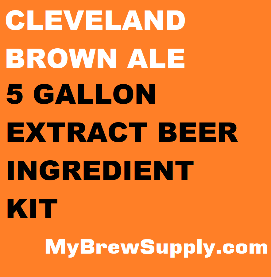 Cleveland Brown Ale My Brew Supply Premium 5 gallon beer ingredient kit