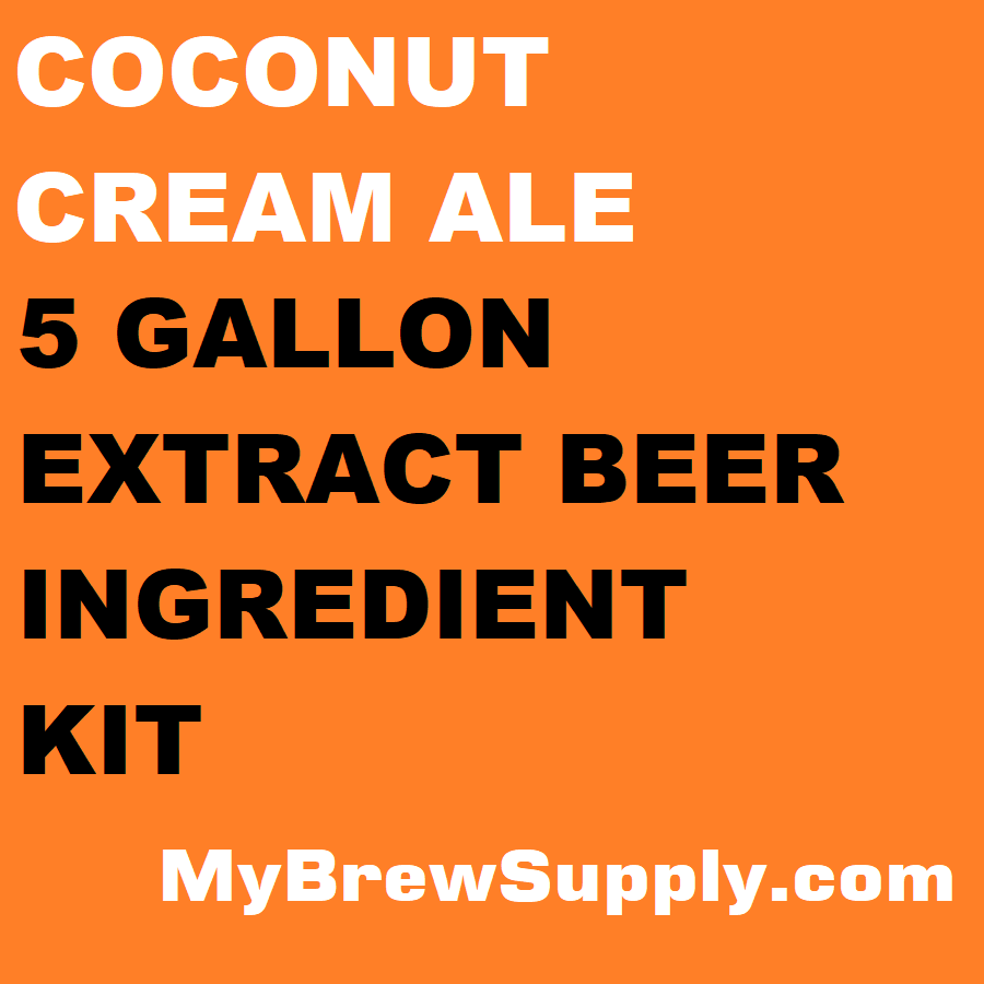 Coconut Cream Ale My Brew Supply Premium 5 gallon beer ingredient kit