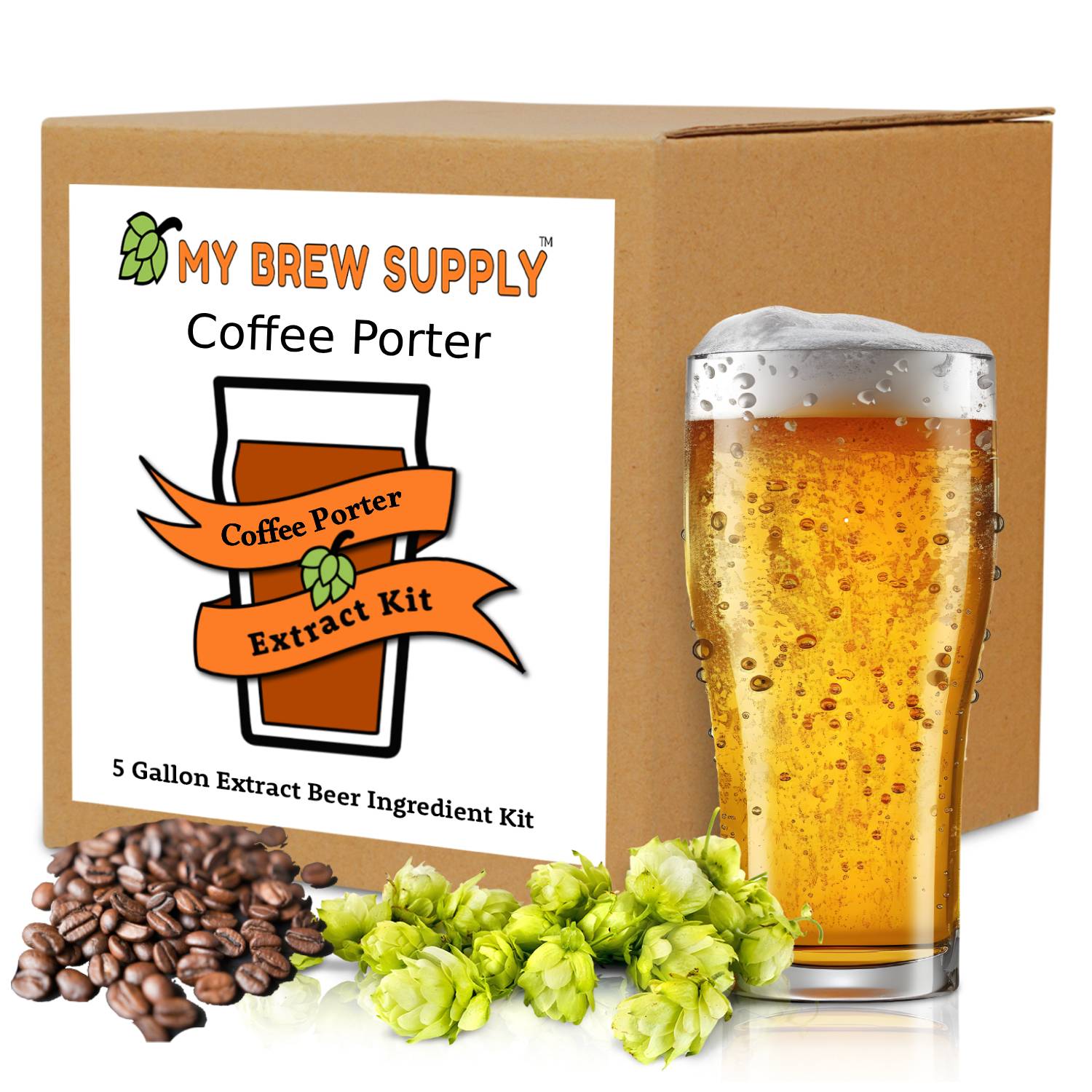 Coffee Porter My Brew Supply Premium 5 gallon beer ingredient kit