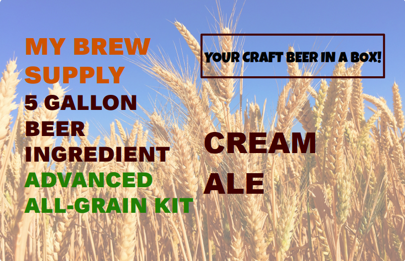 Cream Ale My Brew Supply All Grain Advanced 5 gallon beer ingredient kit