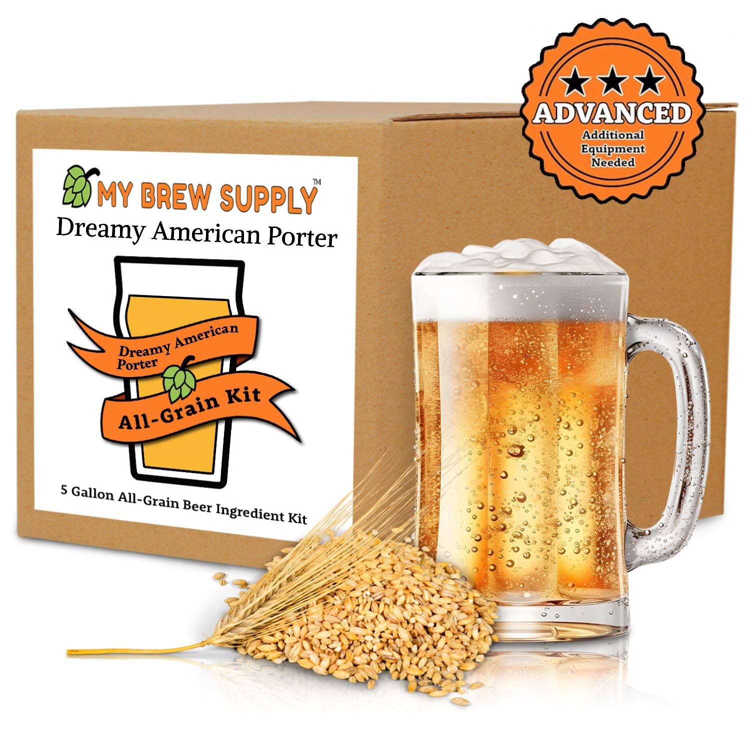 Dreamy American Porter My Brew Supply All Grain Advanced 5 gallon beer ingredient kit