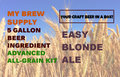 Easy Blonde Ale My Brew Supply All Grain Advanced 5 gallon beer ingredient kit