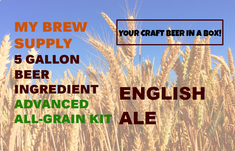 English Ale My Brew Supply All Grain Advanced 5 gallon beer ingredient kit