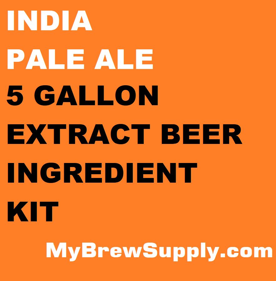 India Pale Ale My Brew Supply Premium 5 gallon beer ingredient kit
