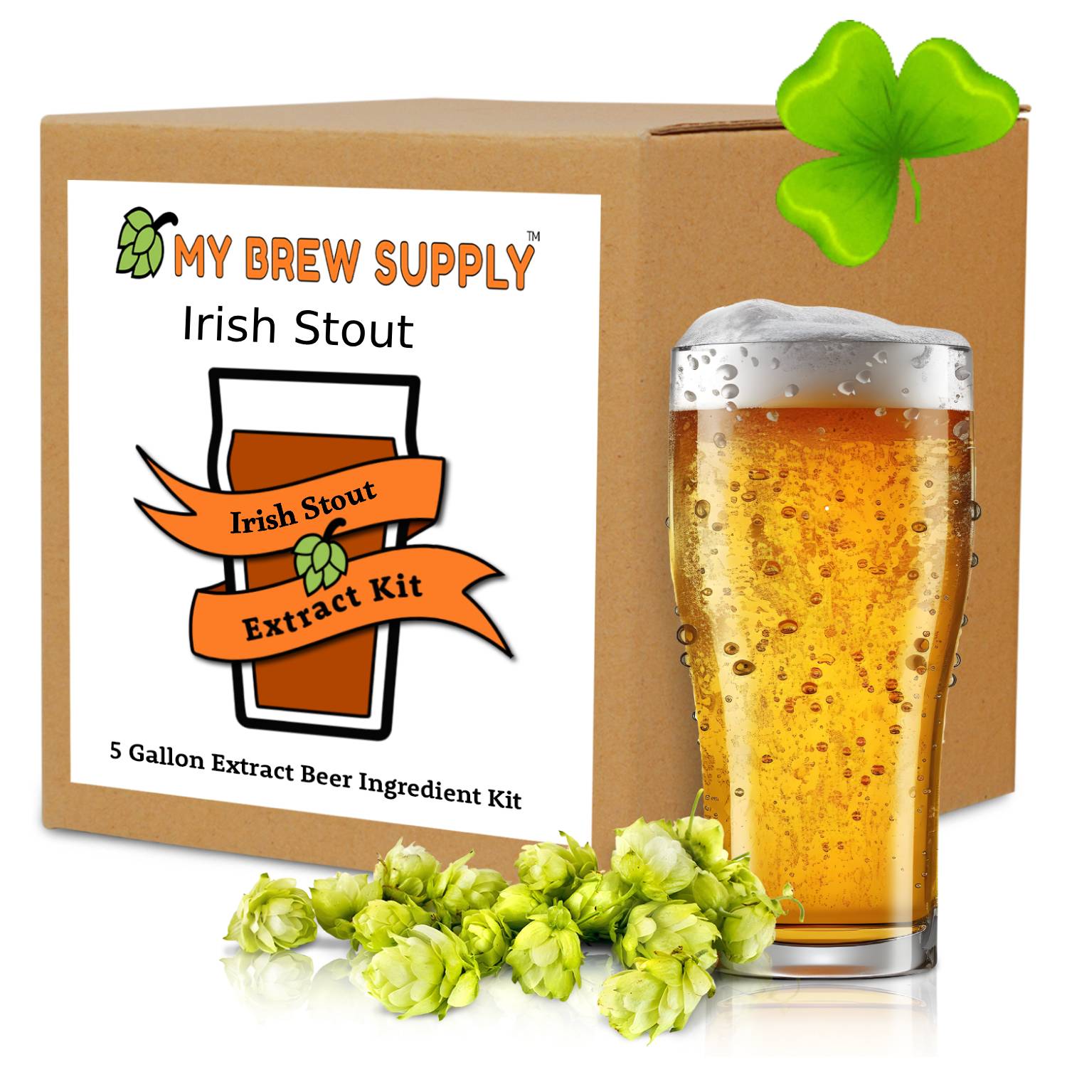 Irish Stout My Brew Supply Premium 5 gallon beer ingredient kit