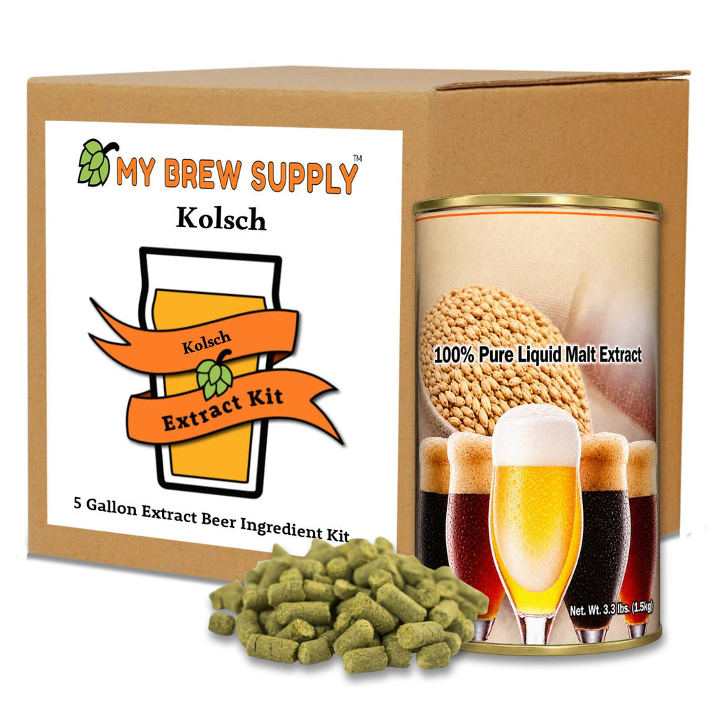 Kolsch Liquid Malt Extract Beer Brewing Kit – 5 Gallon Crisp German Style Homebrew