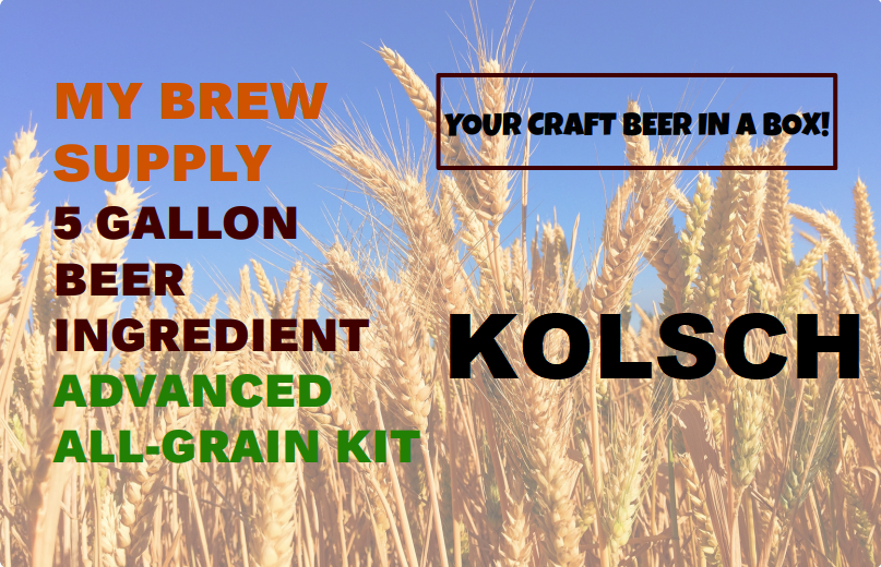 Kolsch My Brew Supply All Grain Advanced 5 gallon beer ingredient kit