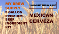 Mexican Cerveza My Brew Supply All Grain Advanced 5 gallon beer ingredient kit