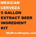 Mexican Cerveza My Brew Supply Premium 5 gallon beer ingredient kit