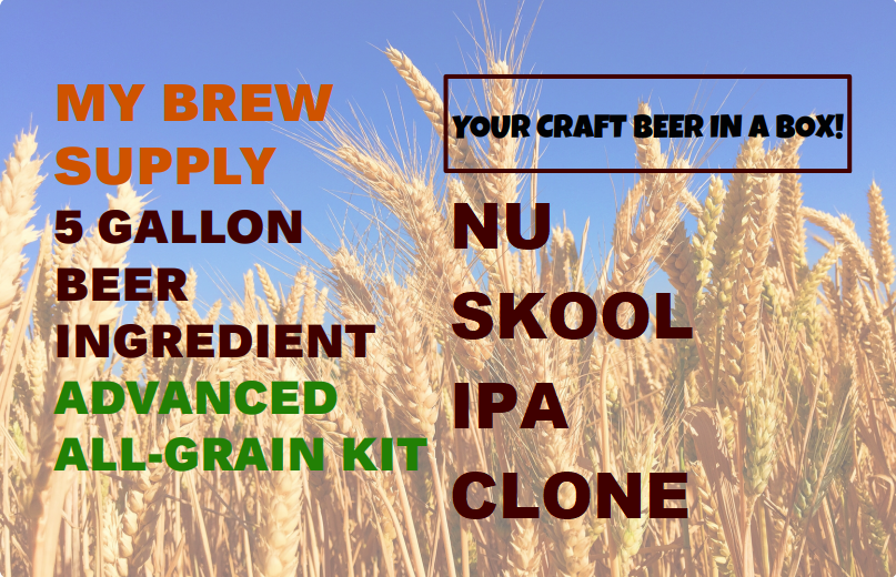 Nu Skool IPA Clone My Brew Supply All Grain Advanced 5 gallon beer ingredient kit