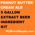 Peanut Butter Cream Ale My Brew Supply Premium 5 gallon beer ingredient kit