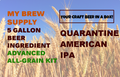 Quarantine American IPA My Brew Supply All Grain Advanced 5 gallon beer ingredient kit