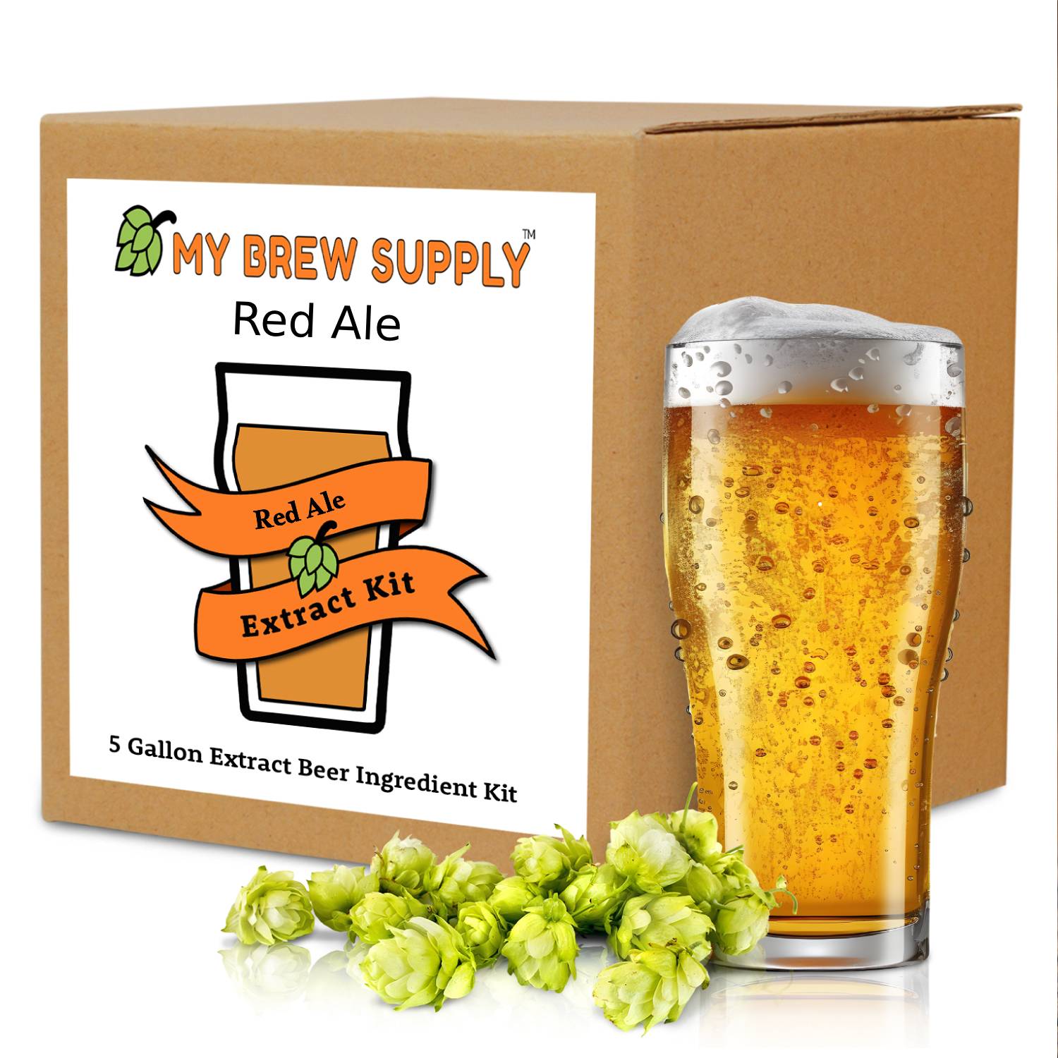 Red Ale My Brew Supply Premium 5 gallon beer ingredient kit