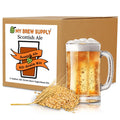 My Brew Supply Scottish Ale All-Grain kit | 2-Row Malt | CaraRed Malt | Chocolate Malt | Munich Dark | Black Patent Malt | Fuggles Pellet Hops | Safale S-04 Yeast | 5 Gallon Advanced All Grain Home Brewing