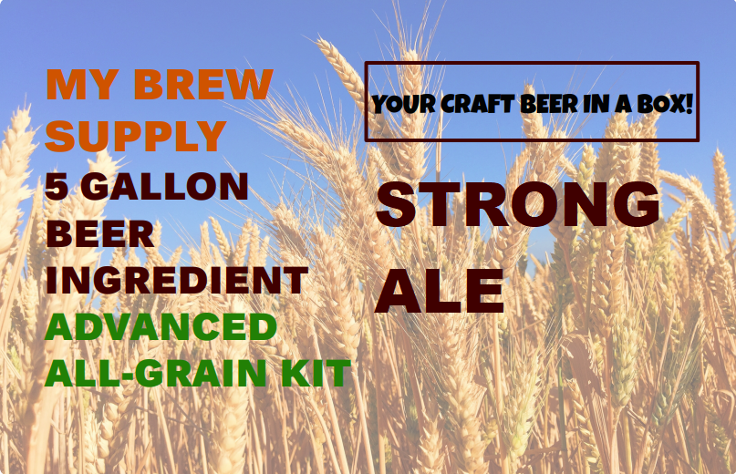 Strong Ale My Brew Supply All Grain Advanced 5 gallon beer ingredient kit