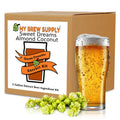 My Brew Supply Sweet Dreams Almond Coconut Stout Extract Kit | Dark Dry Malt Extract | Chocolate Wheat | Black Malt | Honey Malt | Biscuit Malt | Toasted Coconut Chips | Lactose | Columbus Pellet Hops | Fermentis Safale US-05 Yeast | 5G Yield