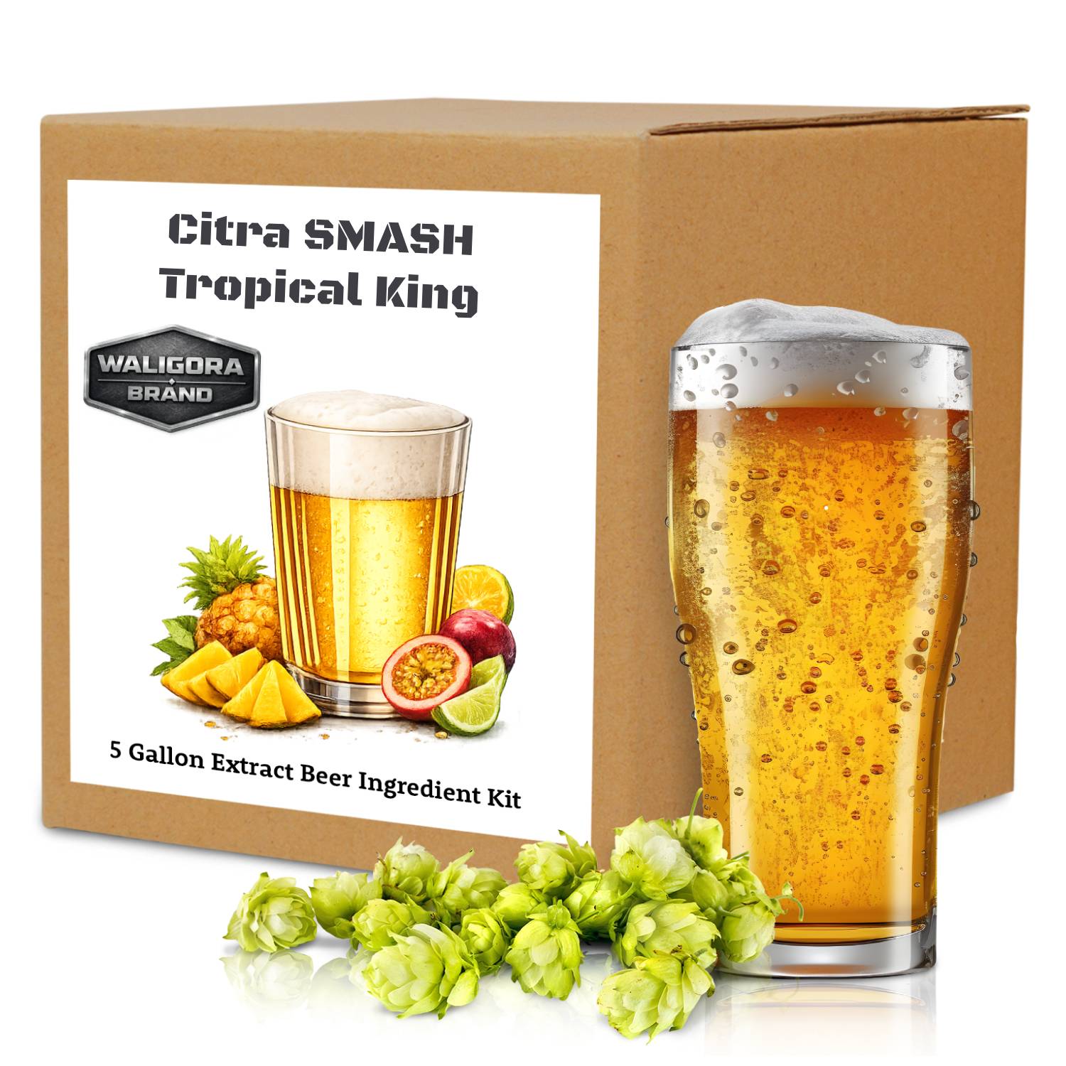 The "Tropical King" Citra SMASH Beer Making Kit - makes 5 gallons