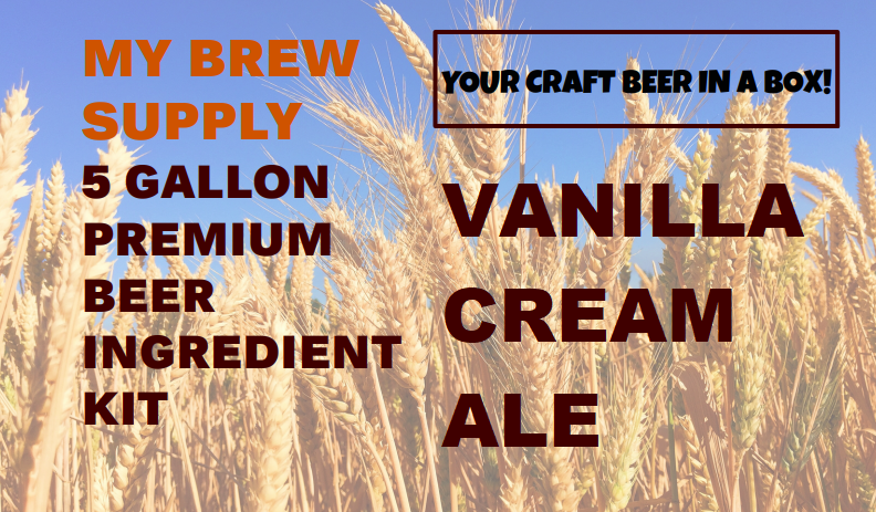 Vanilla Cream Ale My Brew Supply All Grain Advanced 5 gallon beer ingredient kit