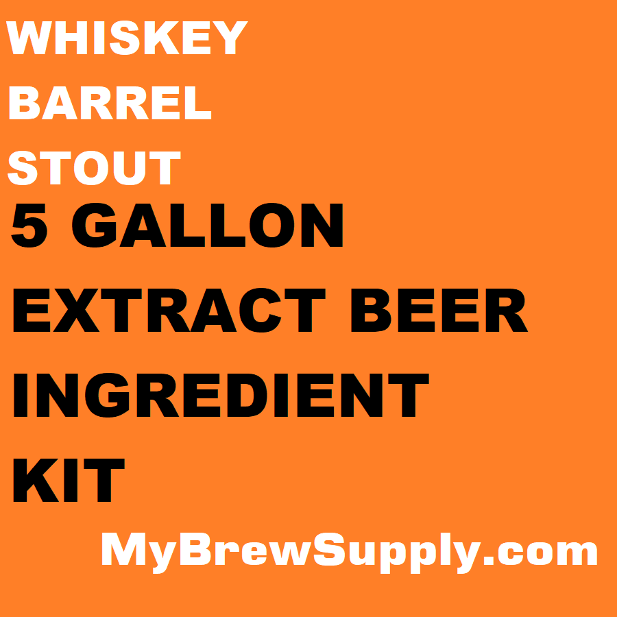 Whiskey Barrel Stout My Brew Supply Premium 5 gallon beer ingredient kit